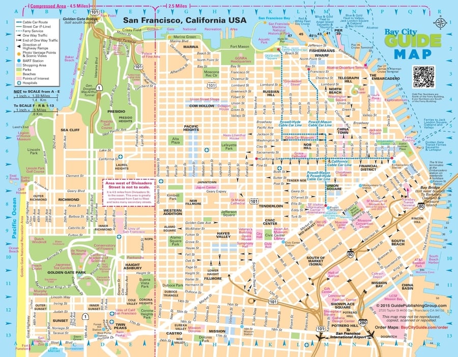 San Francisco Tourist Map Ailina Laurette