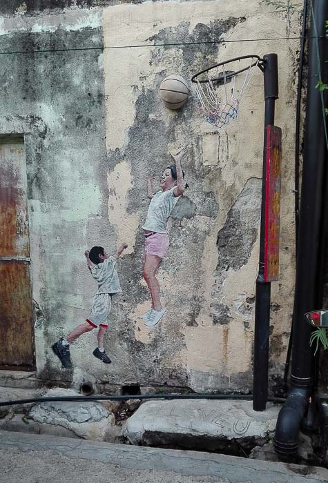 street art george town penang malasia arte callejero murales pintadas
