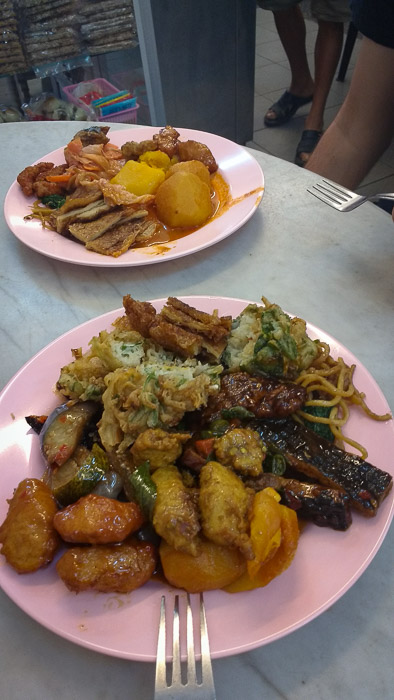 Malaysian gastronomy. Ee Beng Vegetarian Food georgetown vegetarian food