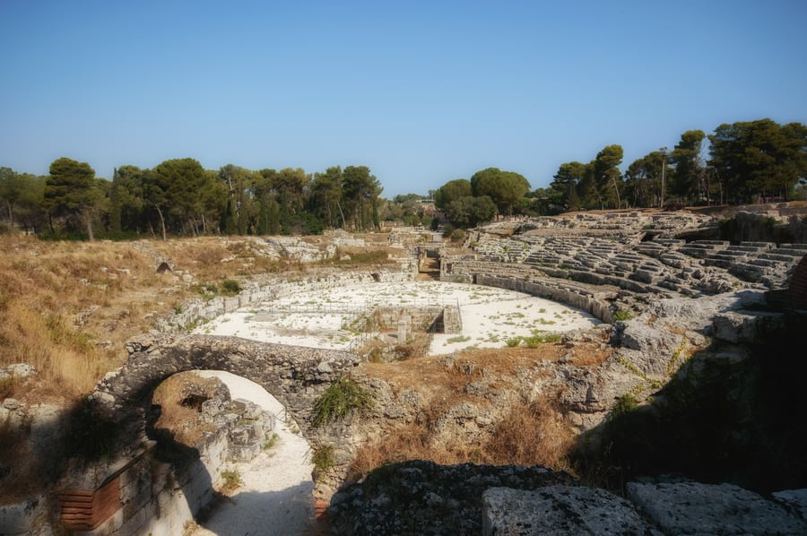 Greek Amphitheater Syracuse Sicily Italy top things to do in syracuse in one day