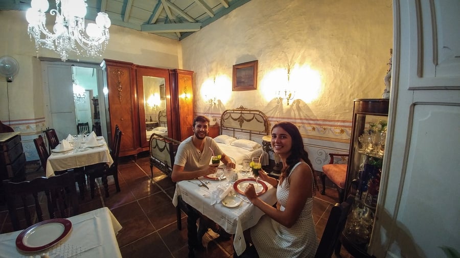 Eat in a paladar, things to do in Cuba as a family