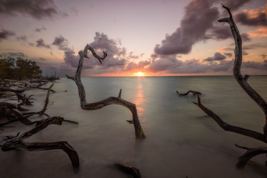 Atardecer en Cayo Jutías Cuba Manglar el mejor cayo de cuba