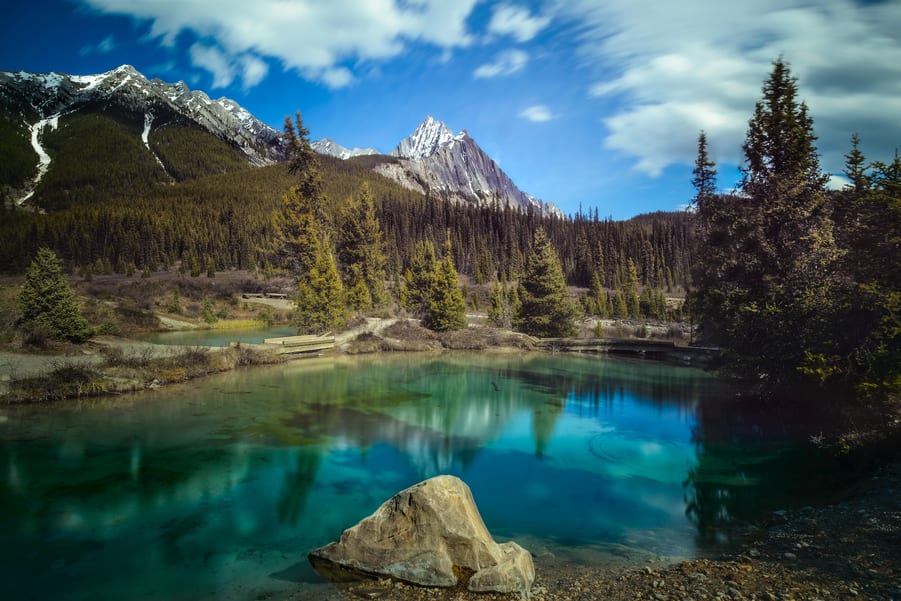 Lugares imprescindibles en las Montañas Rocosas Canadá en 15 días. Inkpots parque nacional de banff montañas rocosas de canada