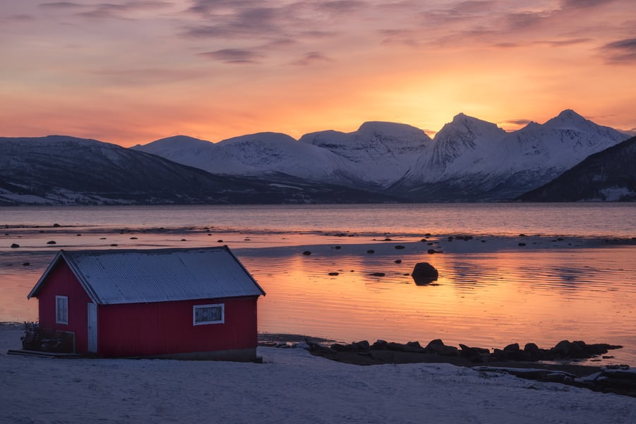 Tromso to Lofoten Islands travel route