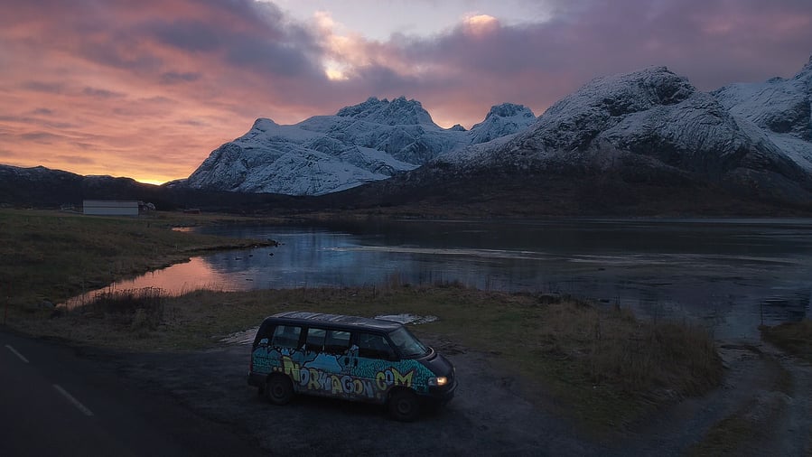 presupuesto viaje islas Lofoten en Camper Van roadtrip en furgoneta caravana