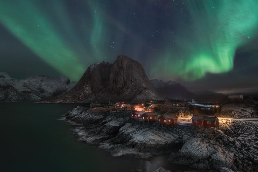 Mejor hotel para ver la Aurora Boreal Eliassen Rorbuer