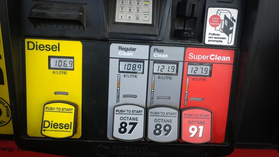gas price at icefields parkway