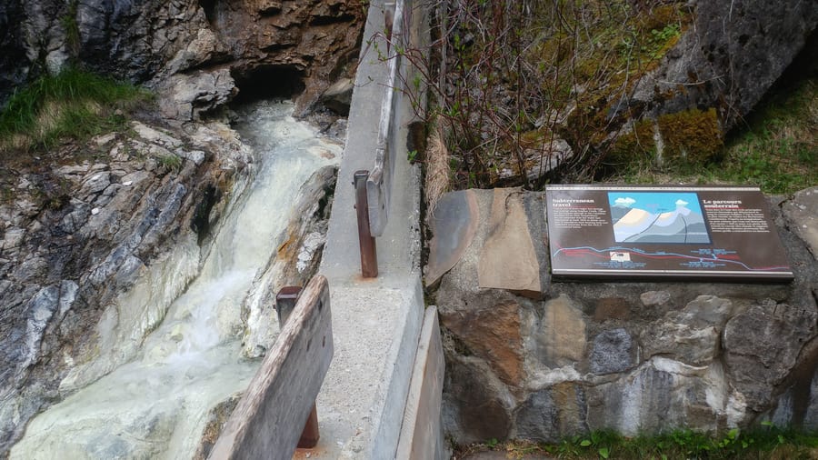 miette hot spring in winter jasper national park