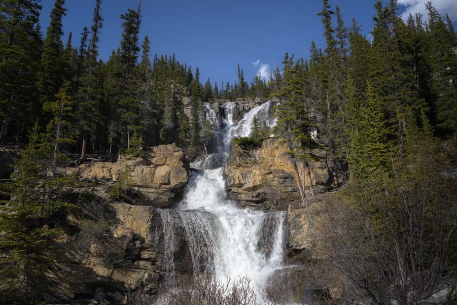 tangle creek falls travel guide icefields parkway