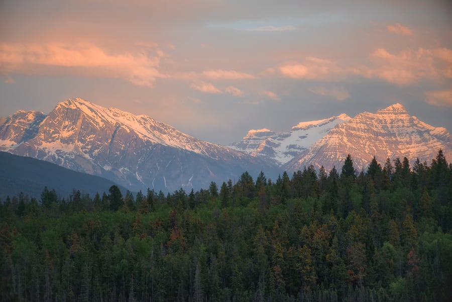 atardecer en jasper national park guia de viaje de jasper