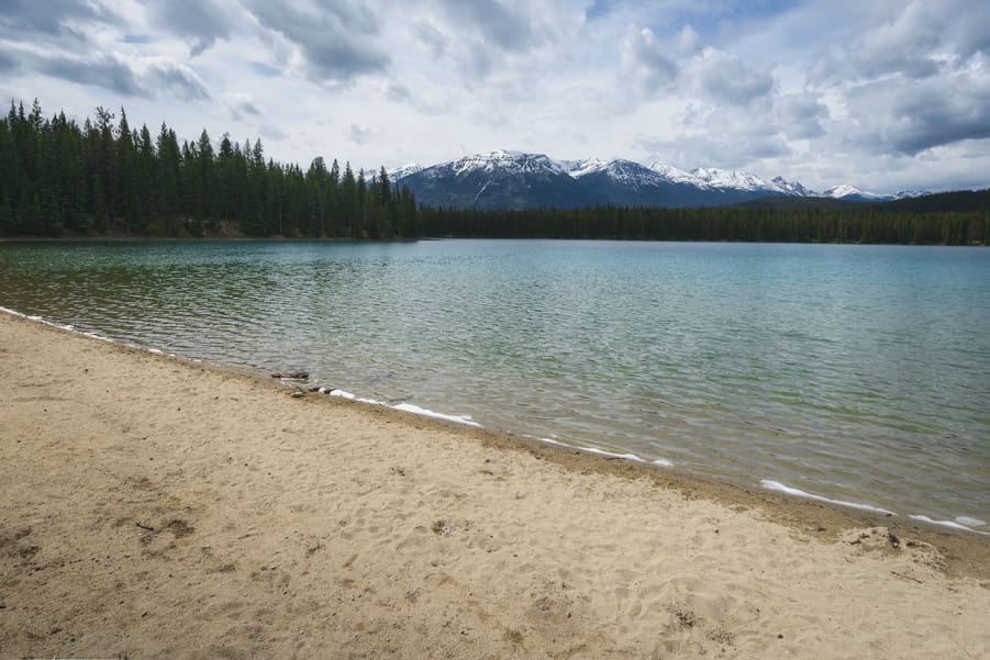 annete lake playa que hacer en jasper national park