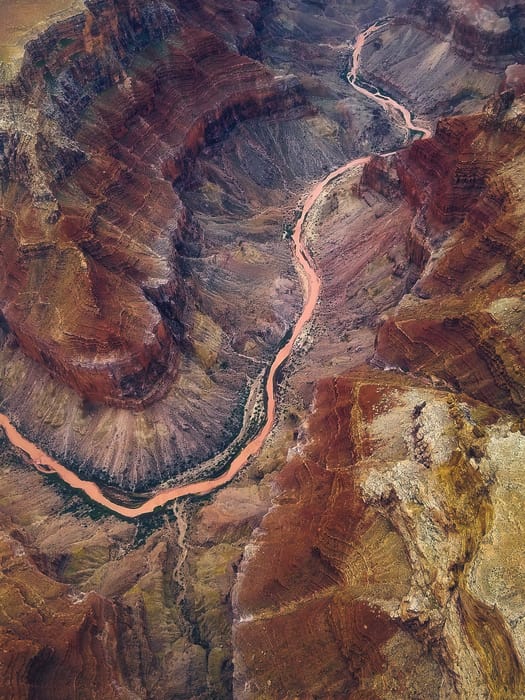 western usa airplane tour grand canyon aerial photography