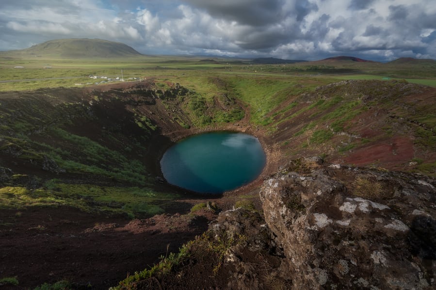 Cráter Kerid, una de las atracciones del Círculo Dorado de Islandia