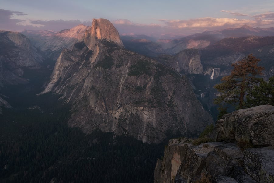 glacier point yosemite best view of half dome