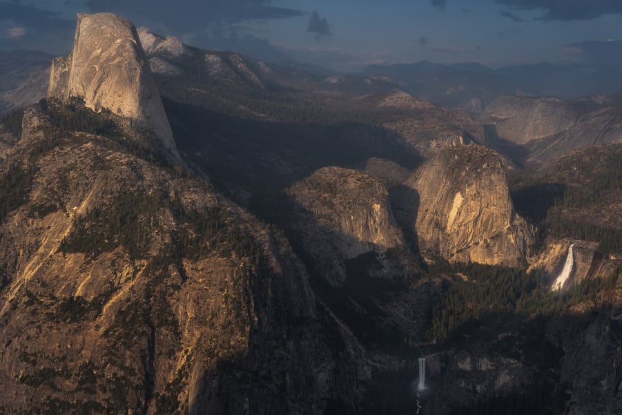 Washburn yosemite nevada & vernal falls glacier point road