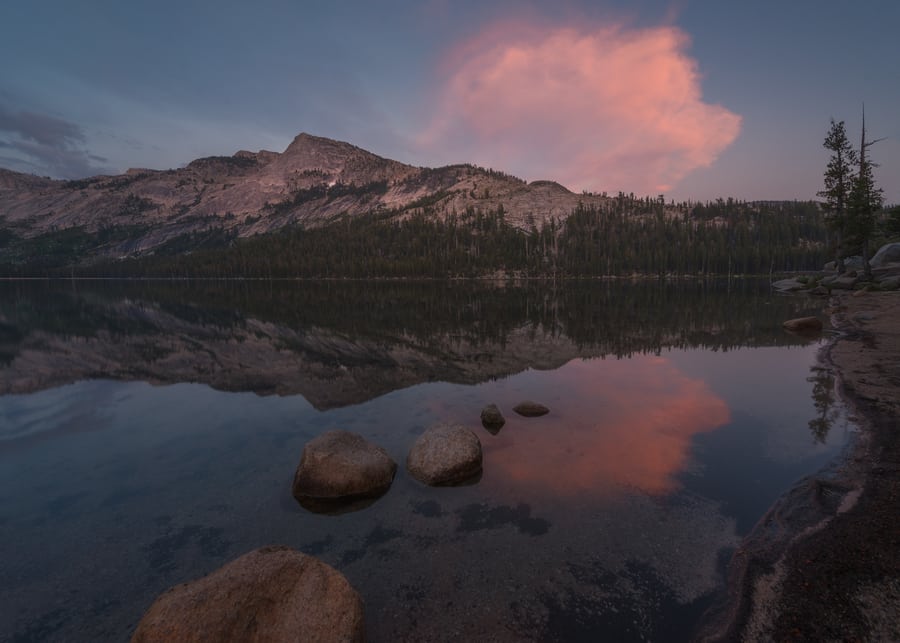 tenaya lake at sunset tioga road how to get to yosemite