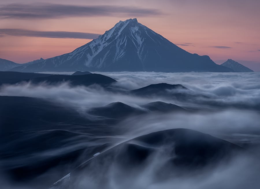 long exposure landscape photography sea of clouds