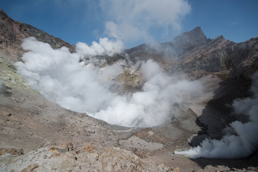 fumarolas viaje a kamchatka volcan gorely actividad volcanica