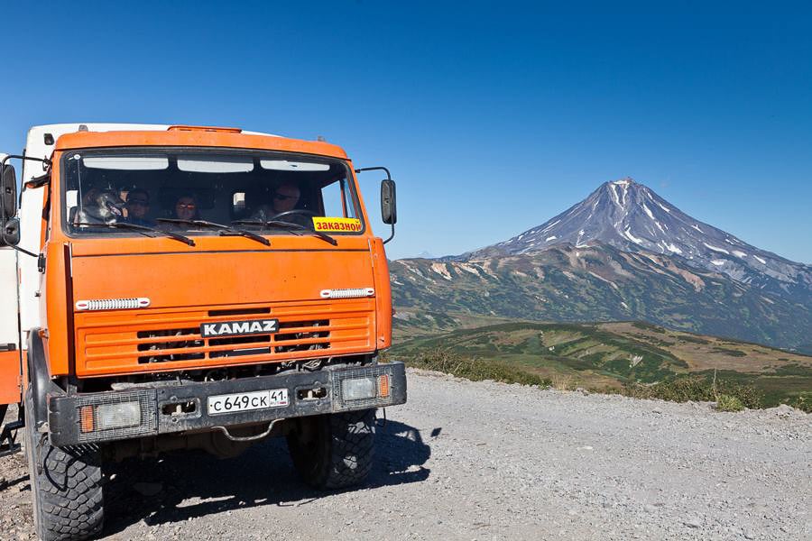 vehiculo 6 ruedas kamaz kamchatka rusia transporte viaje