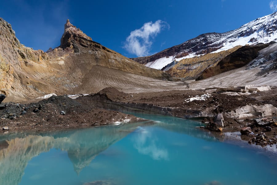 piscinas de lodo volcán Mutnovsky viaje fotografico por kamchatka