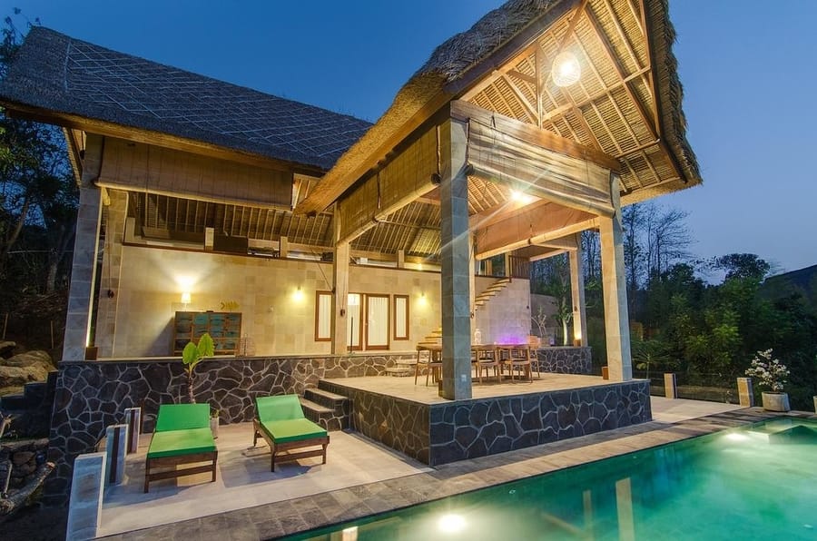 sanglung villas bali terrace and private pool
