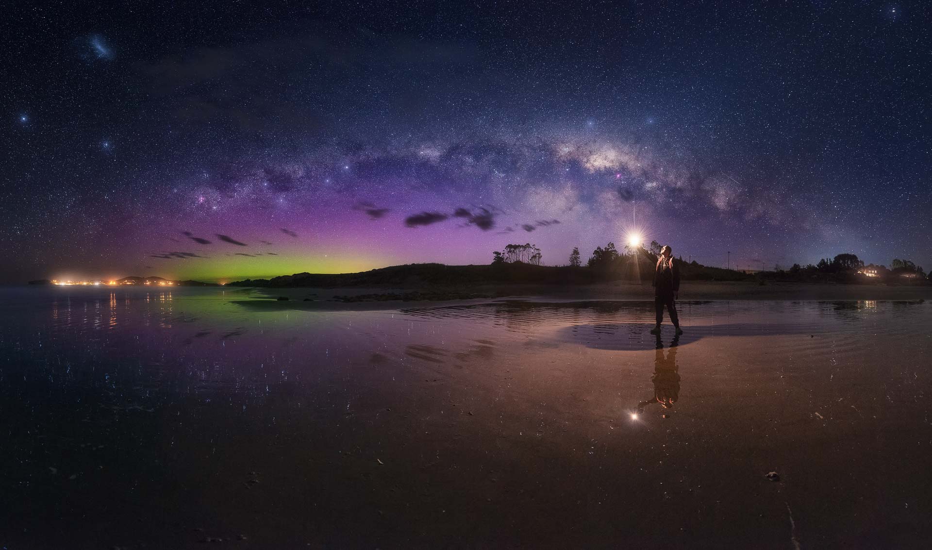 Mejores imágenes de la Vía Láctea Nueva Zelanda Moeraki Boulder