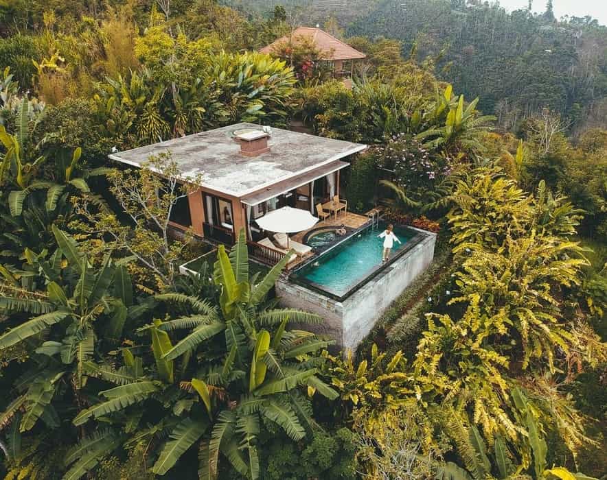 hotel on the midle of the jungle in bali