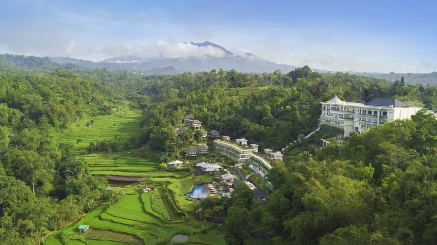 Recomendaciones sobre dónde dormir en Bali vista aerea