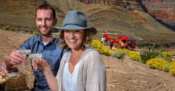 Couples private helicopter tour, best helicopter tour grand canyon