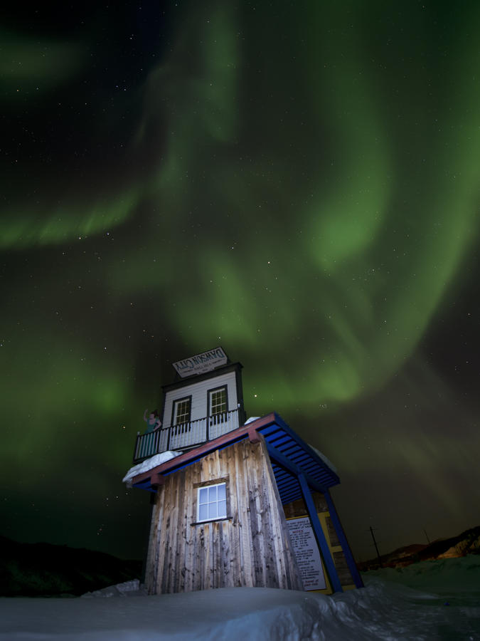 best Northern Lights accommodation Dawson City