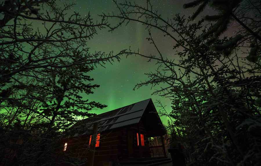 Mejores hoteles para ver Auroras Boreales en Yukón