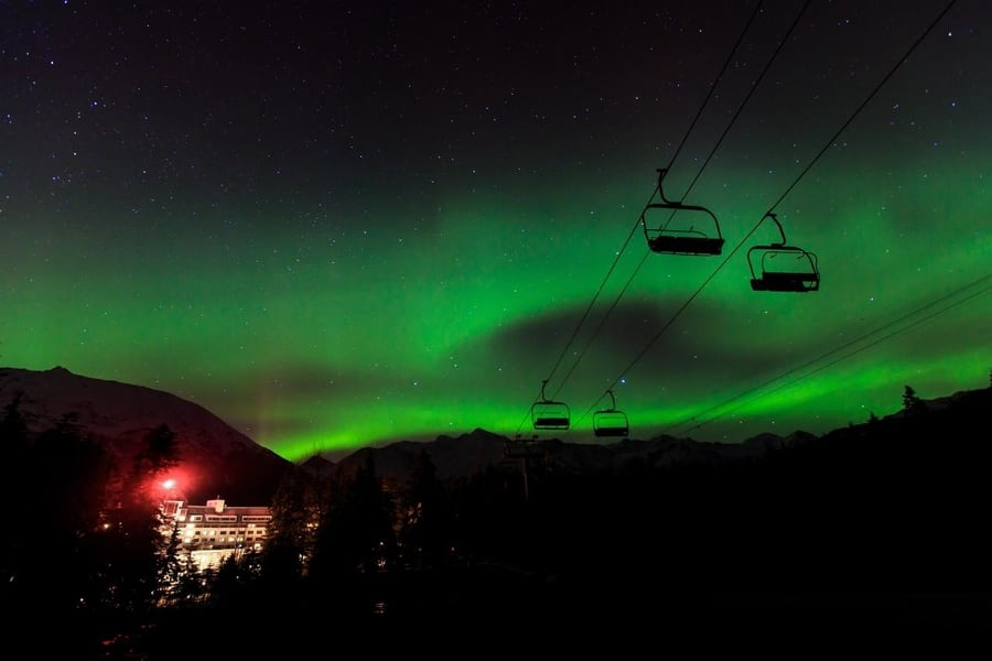 Mejor hotel esquí Auroras Boreales 