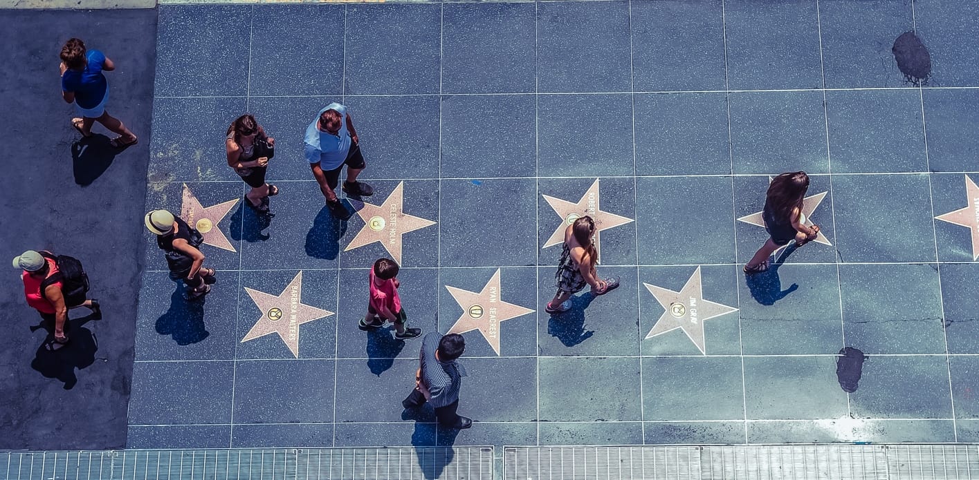 Hollywood Walk of Fame, the main attraction of Los Angeles