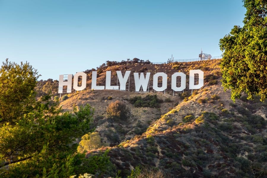 Hollywood Sign, one of the most famous places in Los Angeles