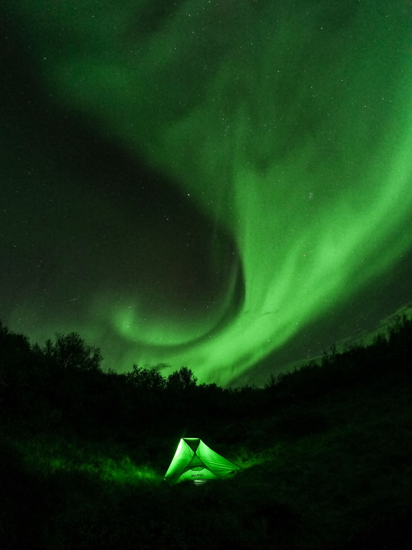Mejor imagen de auroras boreales usando una GoPro