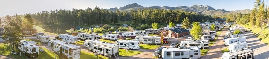 RV campsite, national rv rental companies