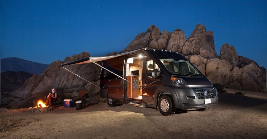 Camping van in Utah, camping trailer rental las vegas