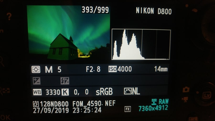 how to see the histogram in your camera before taking a photo