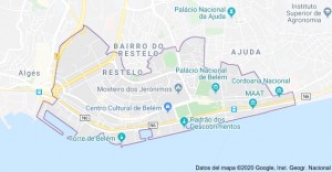 Lisbon Maps The Tourist Maps Of Lisbon To Plan Your Trip   Mapa Belem Lisboa 300x156 