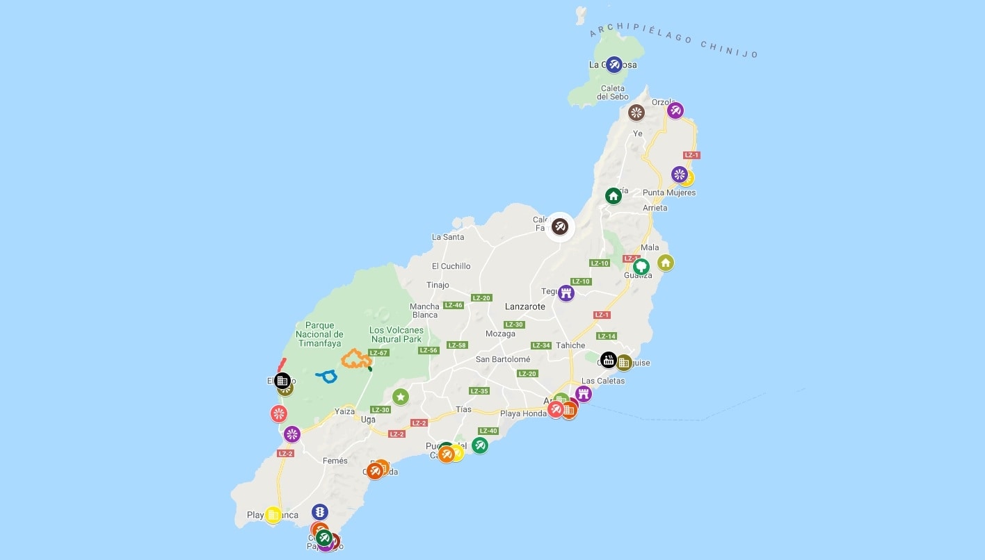 Lanzarote Maps The Tourist Maps You Need To Plan Your Trip