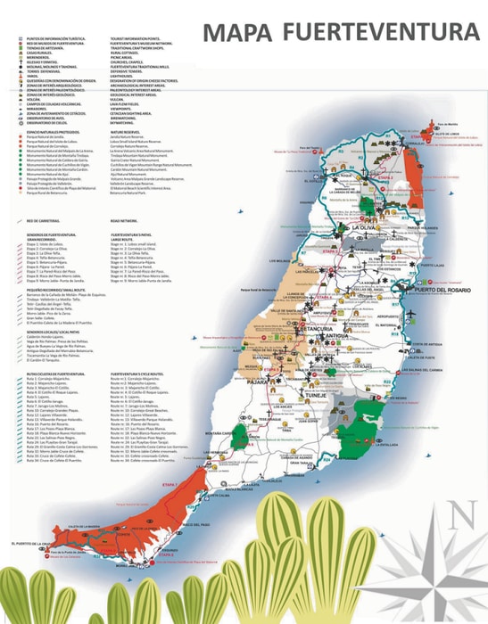 High-resolution Fuerteventura map