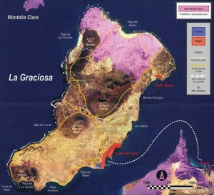 la graciosa map canary islands