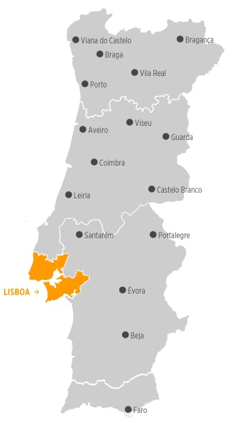 mapa portugal