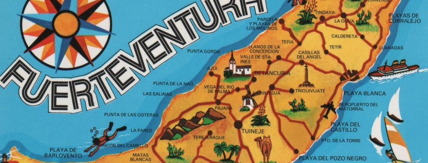 fuerteventura canary islands map spain