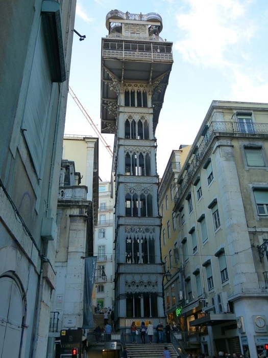 Santa Justa Elevator, one of the best lookouts in Lisbon