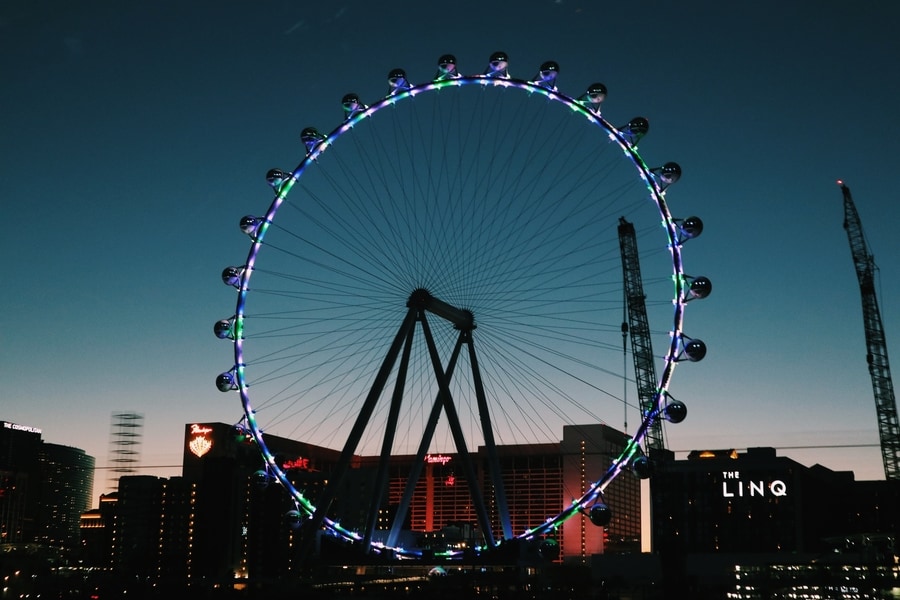 High Roller, best place to visit in Las Vegas at night