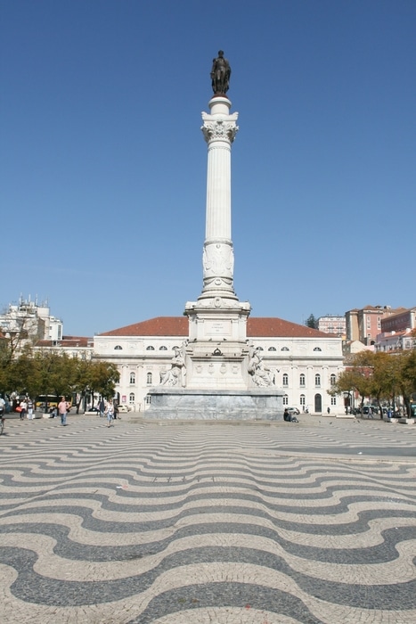 Visit the Rossio Square, one of the best things to do in Lisbon