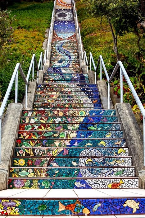 16th Avenue Tiled Steps, something beautiful to visit in San Francisco