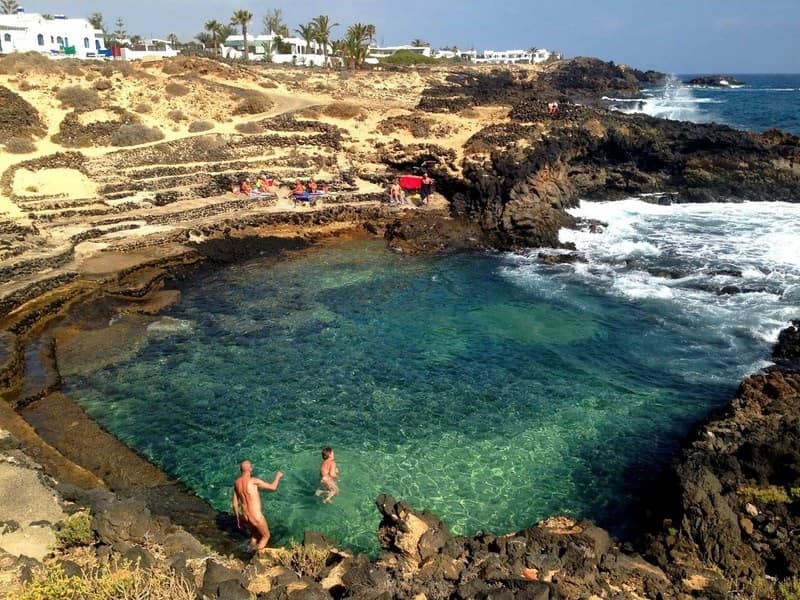 Charco del Palo, a place to do nudism in Lanzarote
