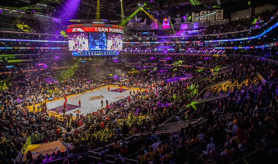Staples Center, a place to watch NBA matches in Los Angeles